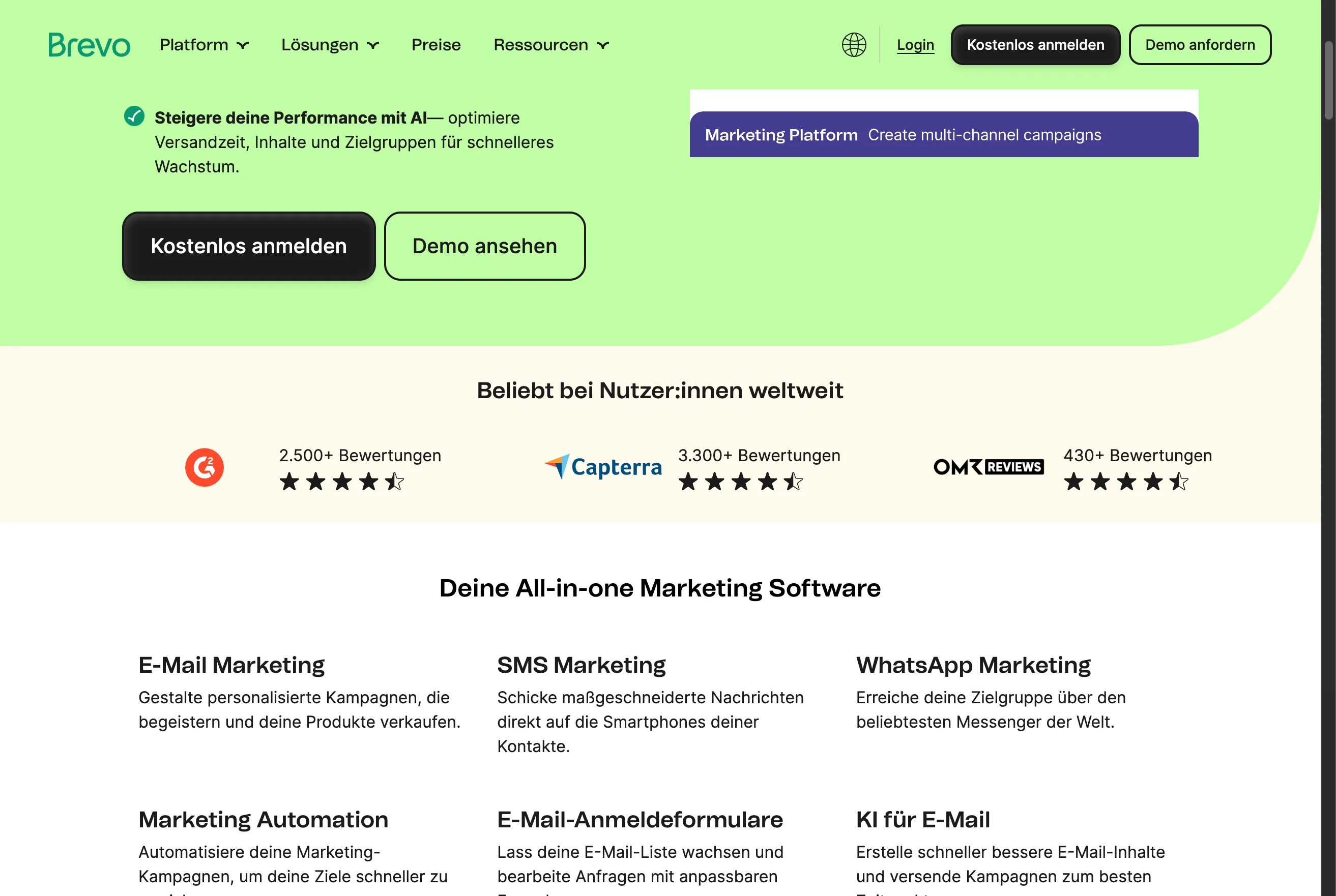 Brevo Marketing-Platform Features