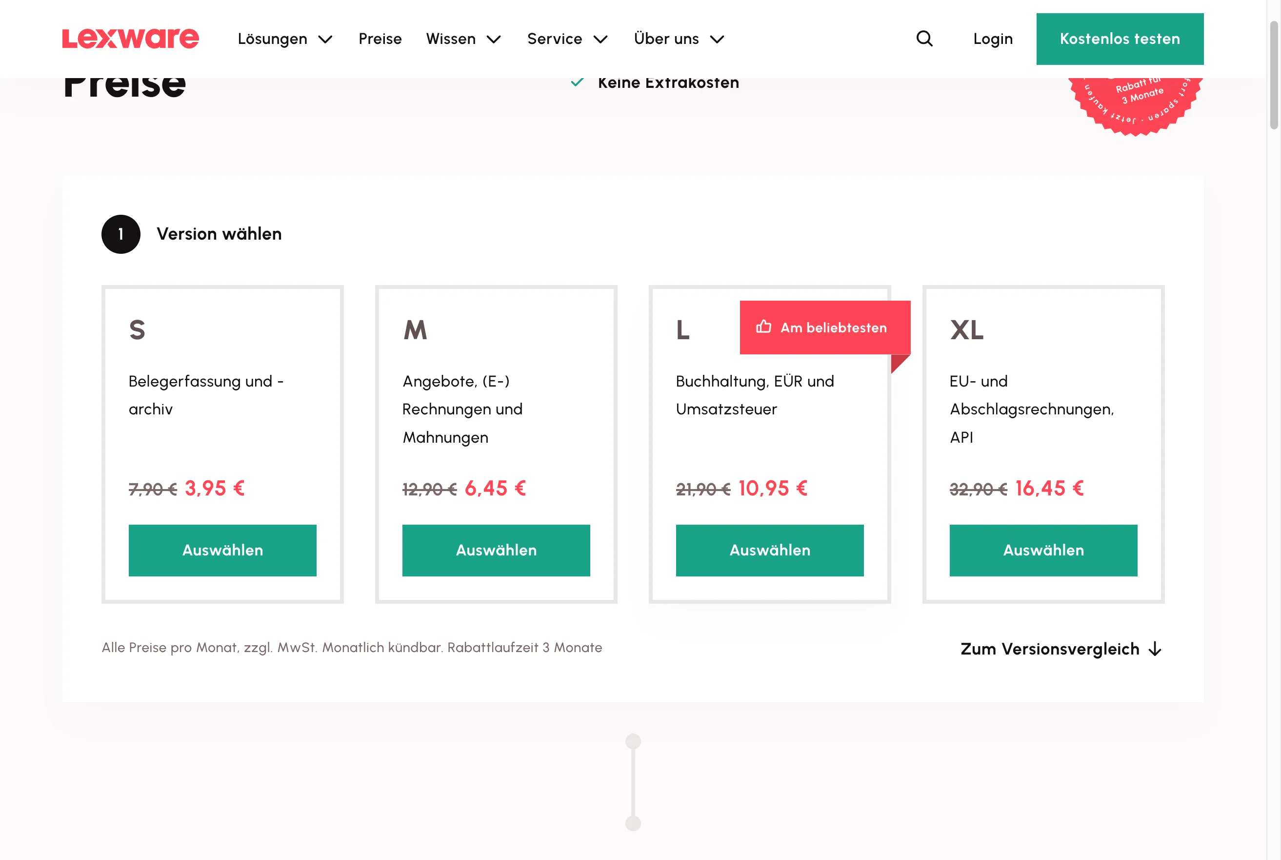 Lexware Office Pricing
