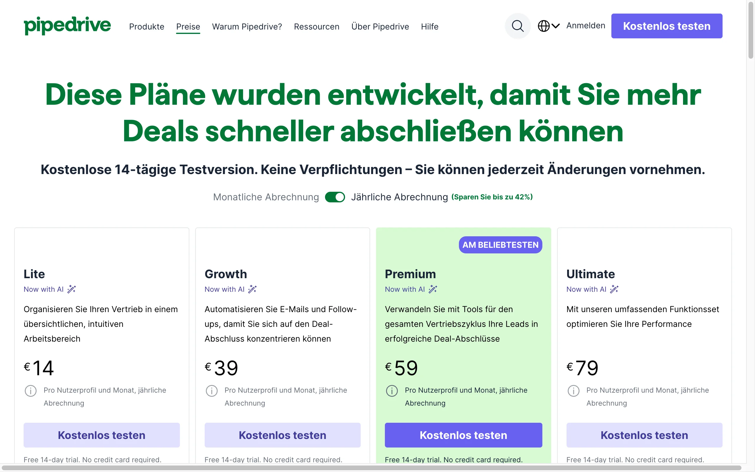 Pipedrive Pricing