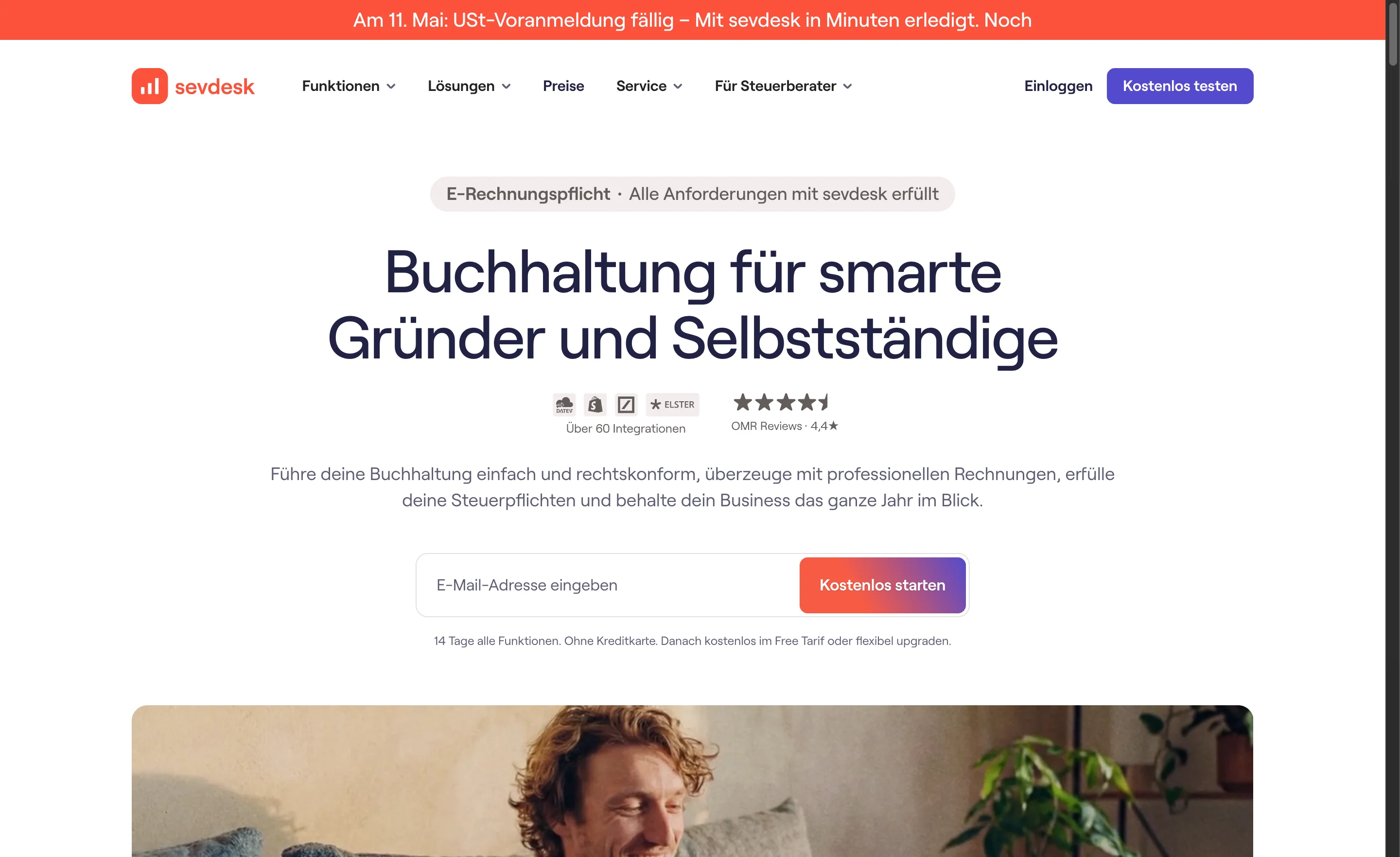 Sevdesk Marketing-Hero